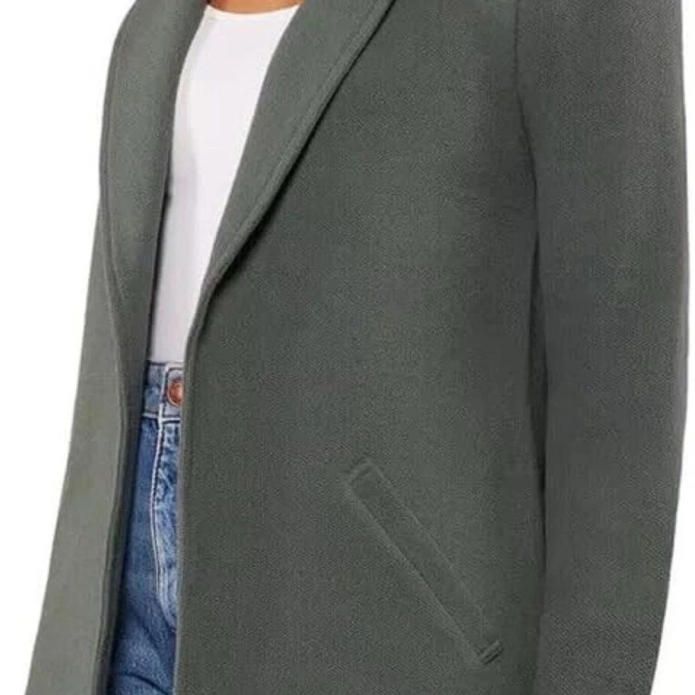 Matty M Women's The Knit Boyfriend Blazer Dark Sage L